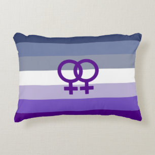 Butch Lesbian Love WLW Pride Accent Pillow