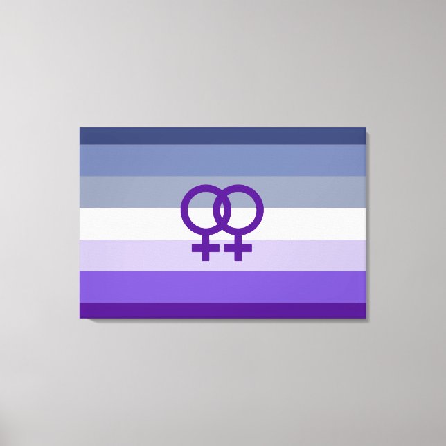 Butch Lesbian Love WLW Pride Canvas Print (Front)