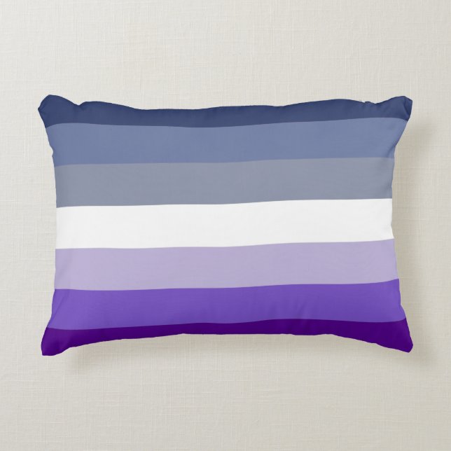 Butch Lesbian Pride Flag Accent Pillow (Front)