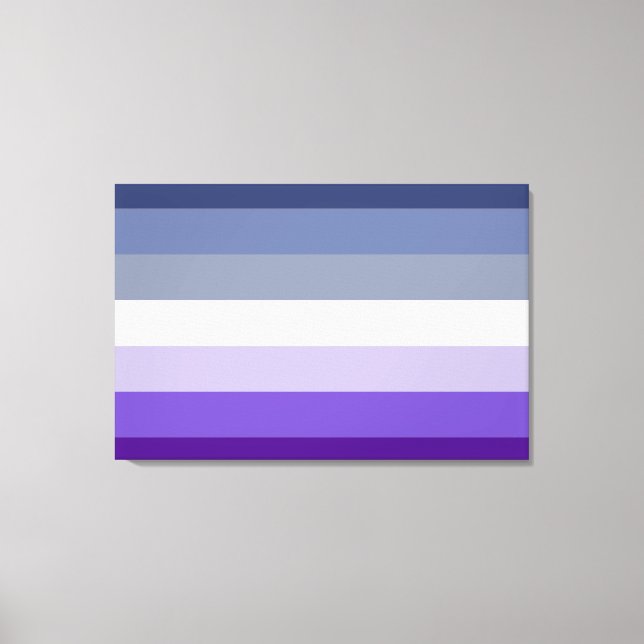 Butch Lesbian Pride Flag Canvas Print (Front)