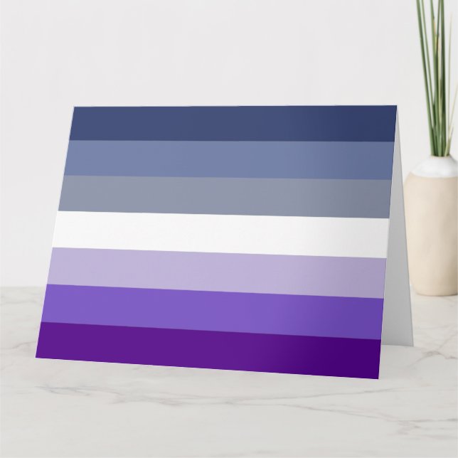 Butch Lesbian Pride Flag Card (Front)