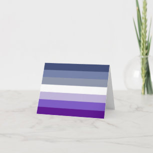 Butch Lesbian Pride Flag Card