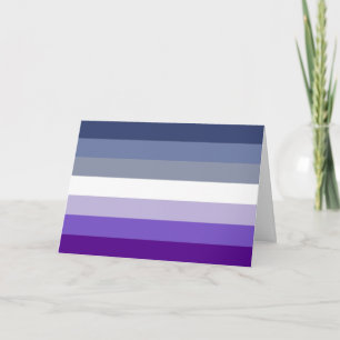 Butch Lesbian Pride Flag Card