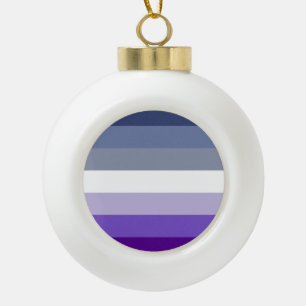 Butch Lesbian Pride Flag Ceramic Ball Christmas Ornament