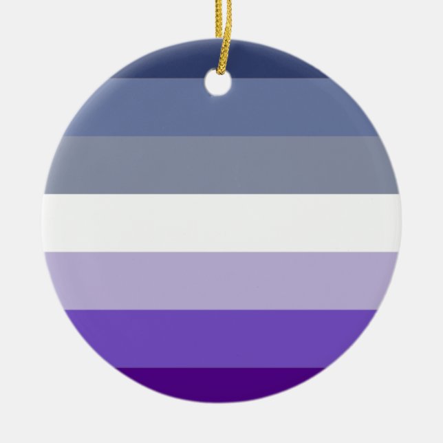 Butch Lesbian Pride Flag Ceramic Ornament (Front)