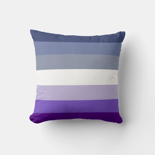 Butch Lesbian Pride Flag Throw Pillow (Front)