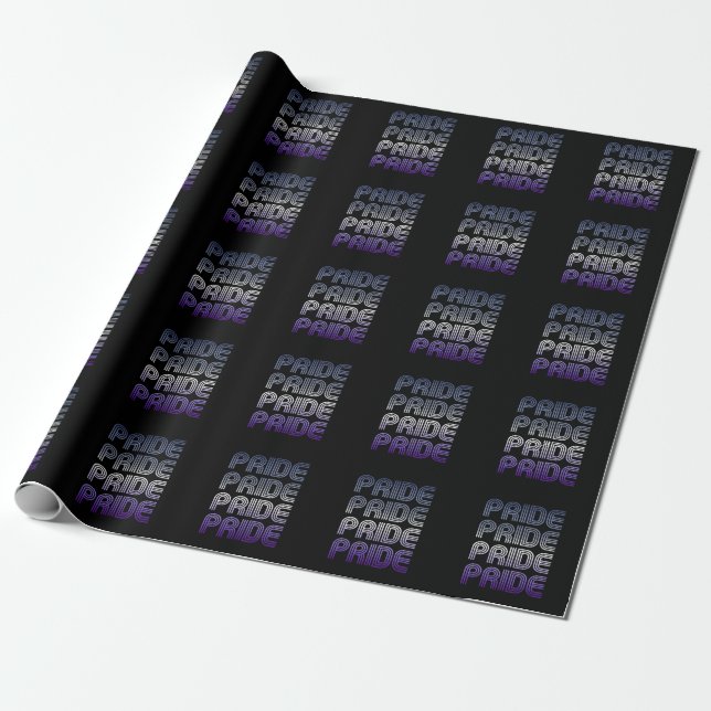 Butch Retro Pride Wrapping Paper (Unrolled)