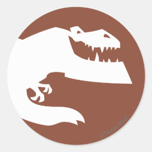Butch Silhouette Classic Round Sticker