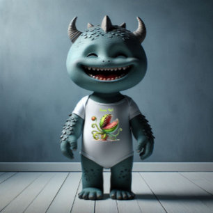 Butch the Monster Plant Custom T-Shirt Baby Bodysuit