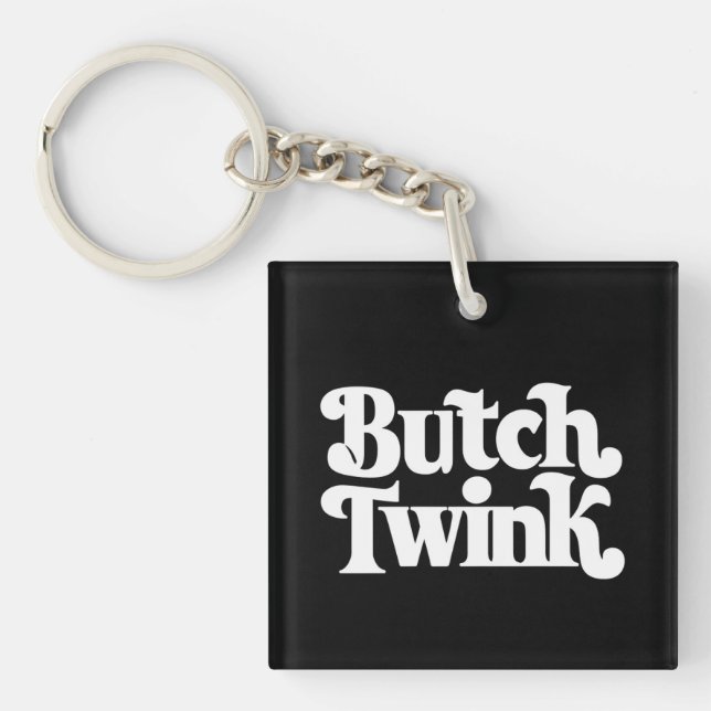 Butch Twink LGBTQ Pride Month Keychain (Front)