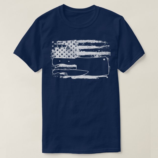 Butcher American Flag Vintage T-Shirt (Design Front)
