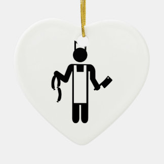 Butcher Ceramic Ornament