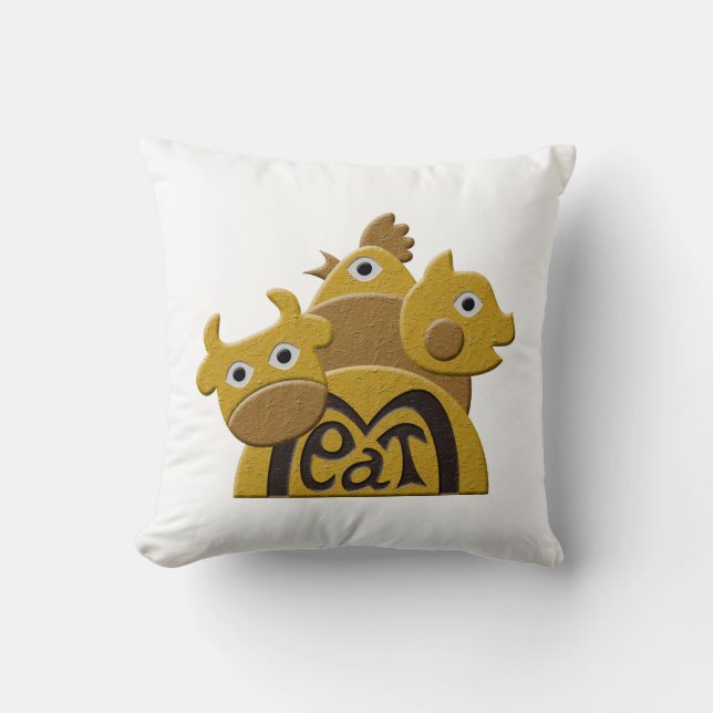 Butcher Throw Pillow (Front)