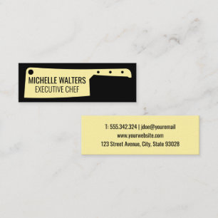 Butchers Cleaver Knife Mini Business Card