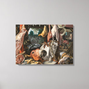 Butcher's Stall (by Pieter Aertsen) Canvas Print