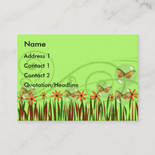 Buterflies in a Bubble - Customized Business Card