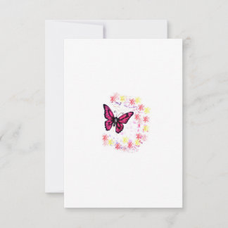 Buterfly Thank You Card