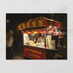 Butifarra Kiosk in a Park in Lima, Peru Postcard