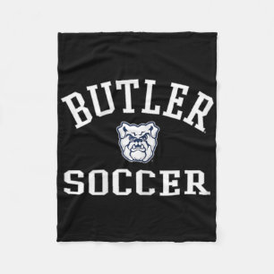 Butler Bulldogs Arch Over Soccer - Butler  Fleece Blanket