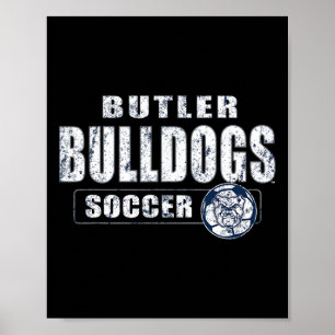 Butler Bulldogs Vintage Team Soccer - Butler Poster