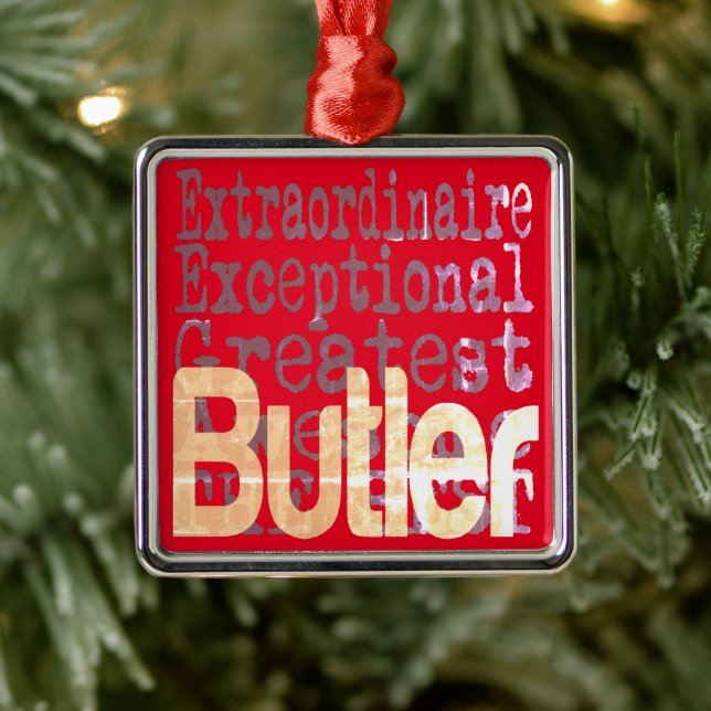 Butler Extraordinaire Metal Ornament (Tree)
