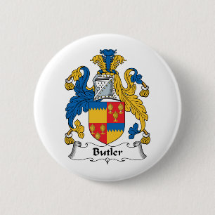 Butler Family Crest 2 Inch Round Button