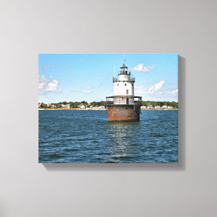 Butler Flats Lighthouse, MA Wrapped Canvas