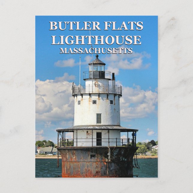 Butler Flats Lighthouse, Massachusetts Postcard (Front)