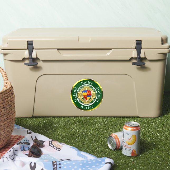 Butler Irish Shield & Celtic Cross Personalized (Cooler)