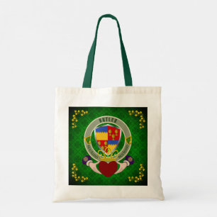 Butler Irish Shield & Claddagh Personalized Tote Bag