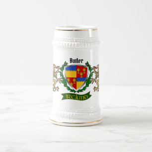 Butler Irish Shield Personalized  Beer Stein