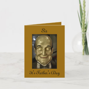 Butler Servant Waiter Maiter D Father's Day Card