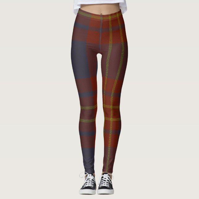 Butler Tartan Clan Plaid Leggings (Front)