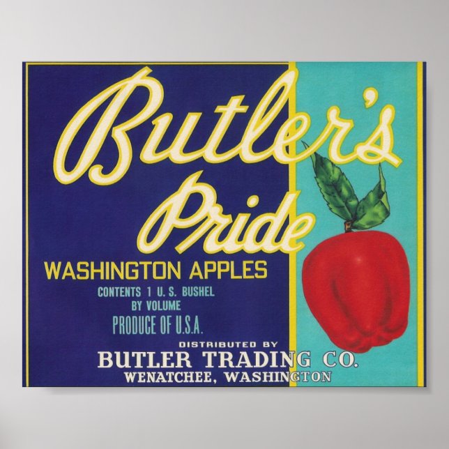 Butler's pride apples poster (Front)
