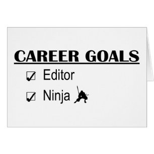 Buts de carrière de Ninja - rédacteur