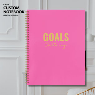 Buts Rose Carnet Personnalisé À Faire Liste