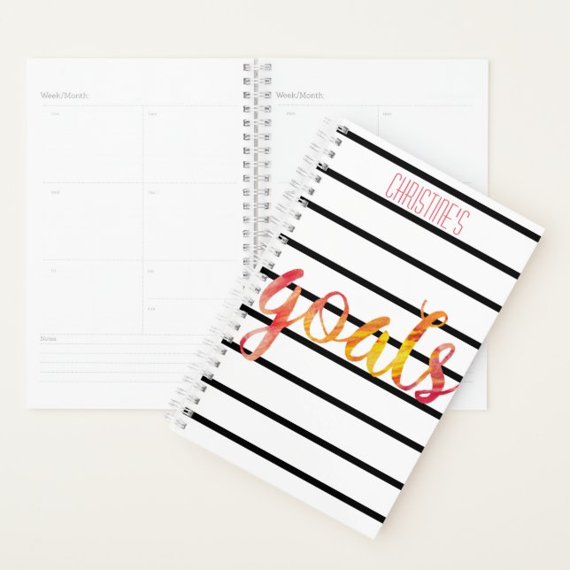 Buts Tendance Personnalisée Aquarelle Typographie (Devant avec enveloppe)