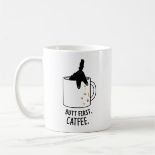 Butt First, Cat-fee Cat Mug