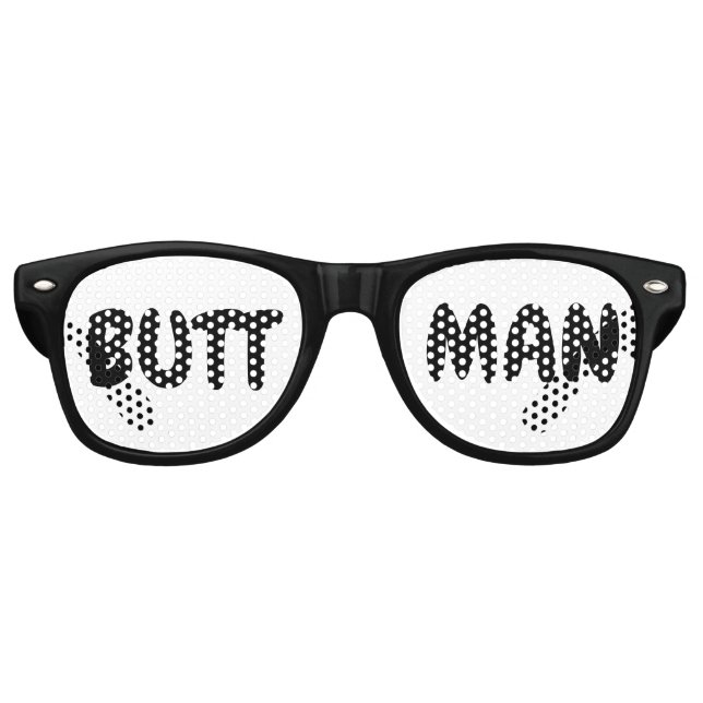 BUTT MAN FUNNY PARTY SUNGLASSES (Front)
