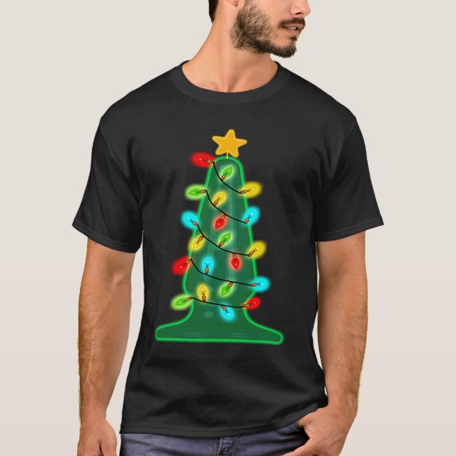 Butt Plug Christmas Tree   Xmas Gay T-Shirt (Front)