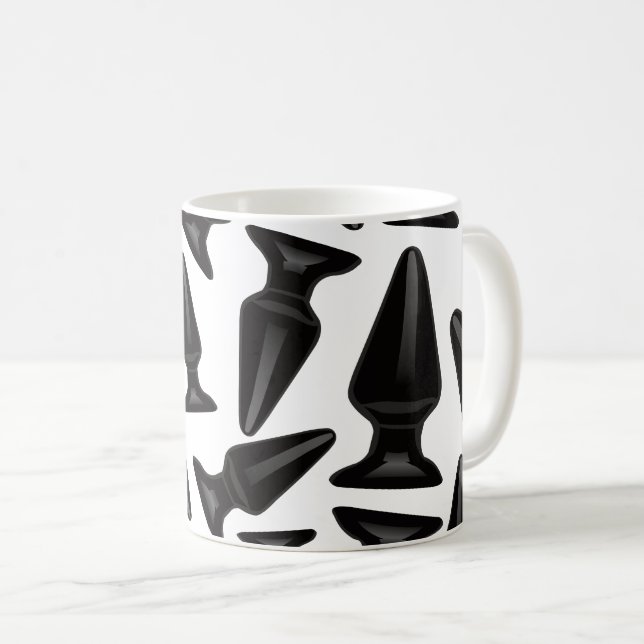 Butt plug pattern mug - DIY (Front Right)