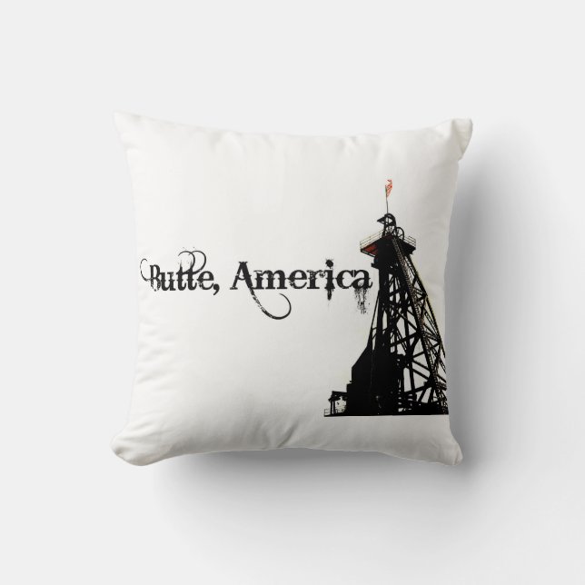 Butte America Throw Pillow (Front)