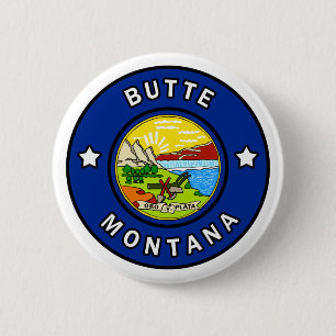 Butte Montana 2 Inch Round Button