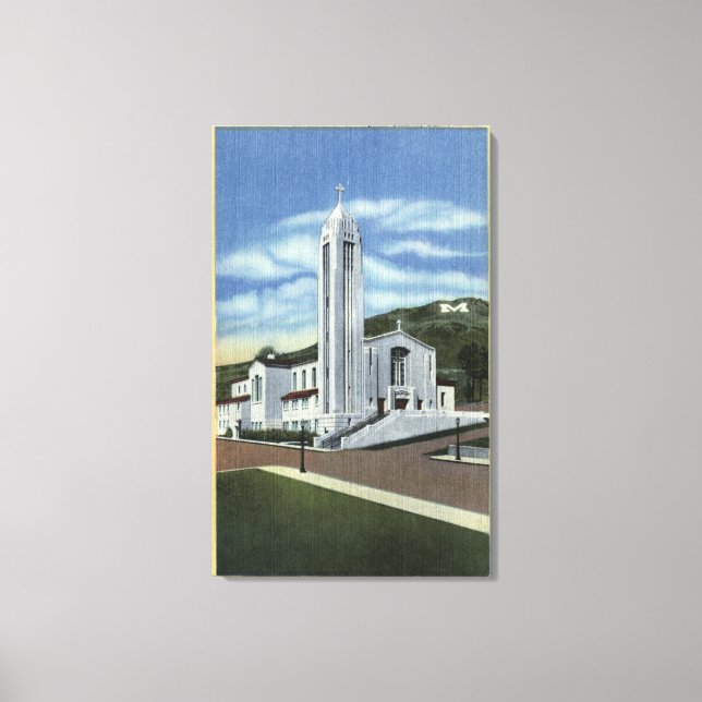 Butte, Montana - Immaculate Conception Church Canvas Print (Front)