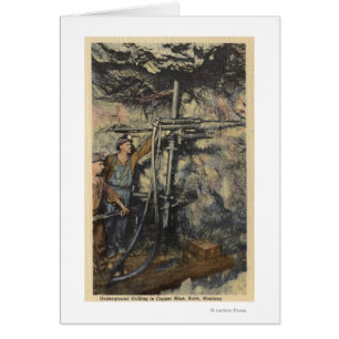 Butte, Montana - Underground Drilling in Copper