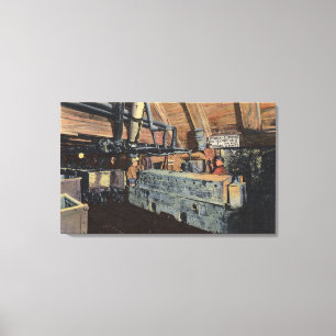 Butte, Montana - Underground Motor Canvas Print
