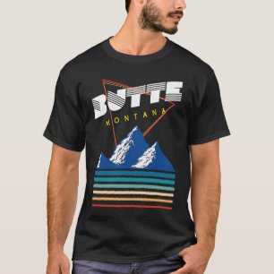 Butte Montana  USA Ski Resort  BACK PRINT  2 T-Shirt