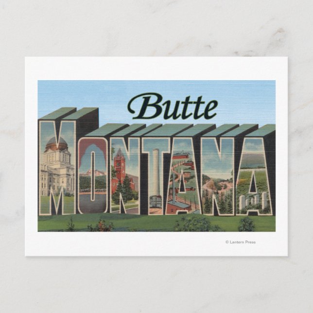 Butte, MontanaLarge Letter ScenesButte, MT Postcard (Front)