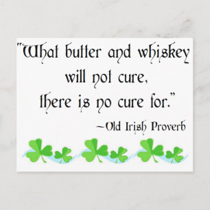 Butter and whiskey postcard