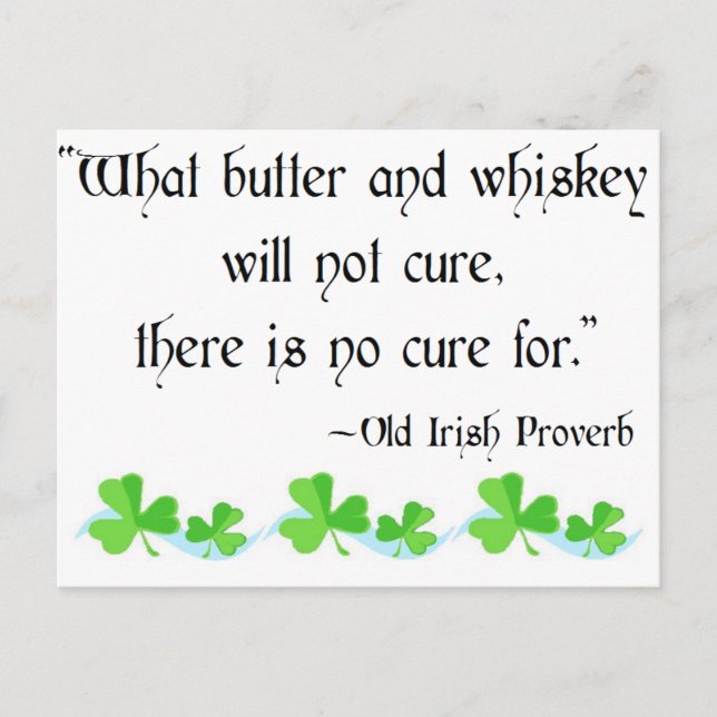 Butter and whiskey postcard (Front)